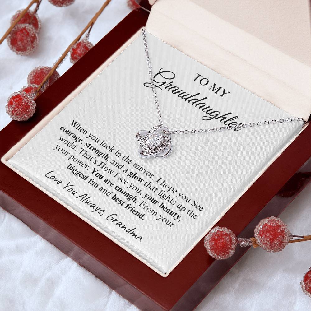 To My Granddaughter | Love Knot Necklace | Love You Always