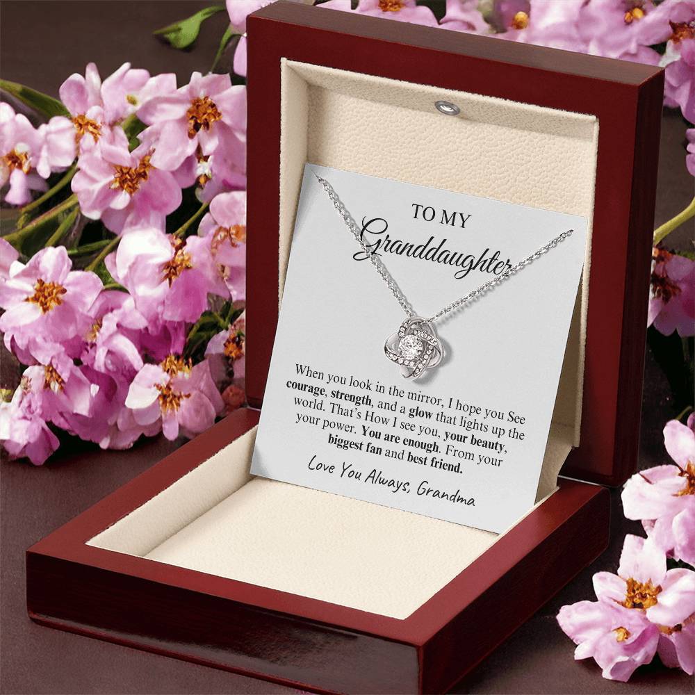 To My Granddaughter | Love Knot Necklace | Love You Always