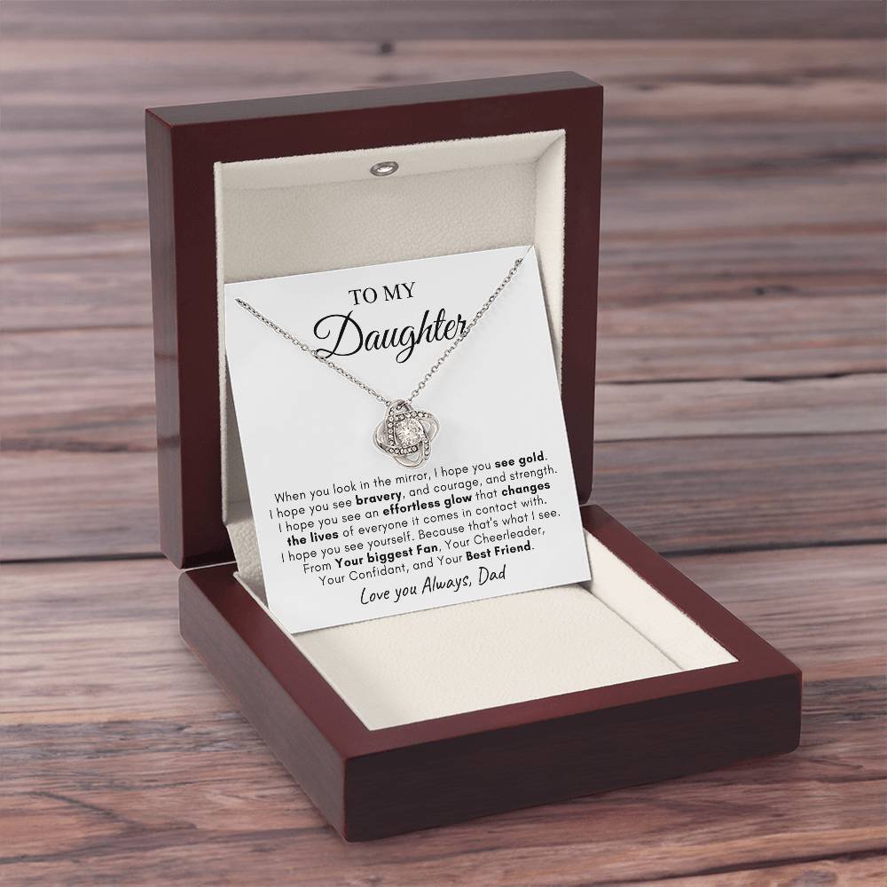 To My Daughter | Love Knot Necklace | Love You Always