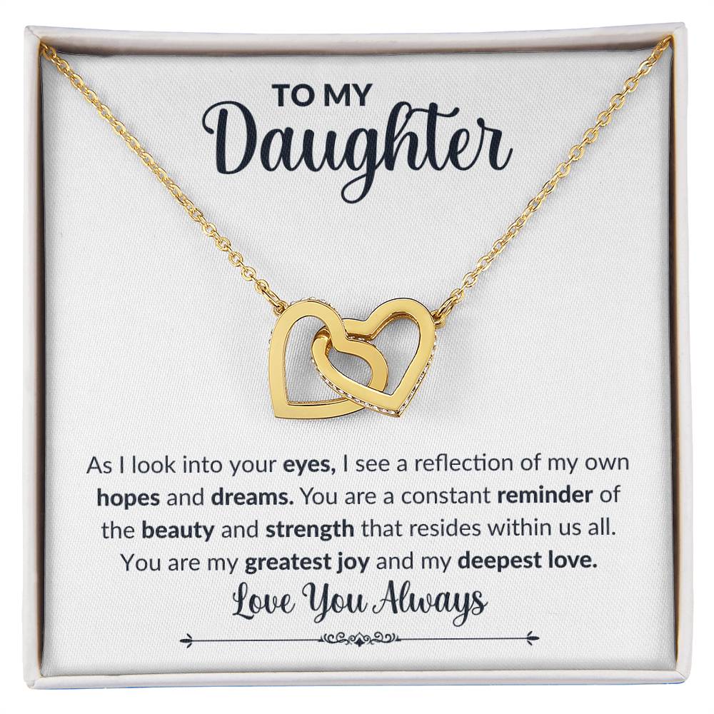 To My Daughter | Interlocking Hearts Necklace | Love You Always