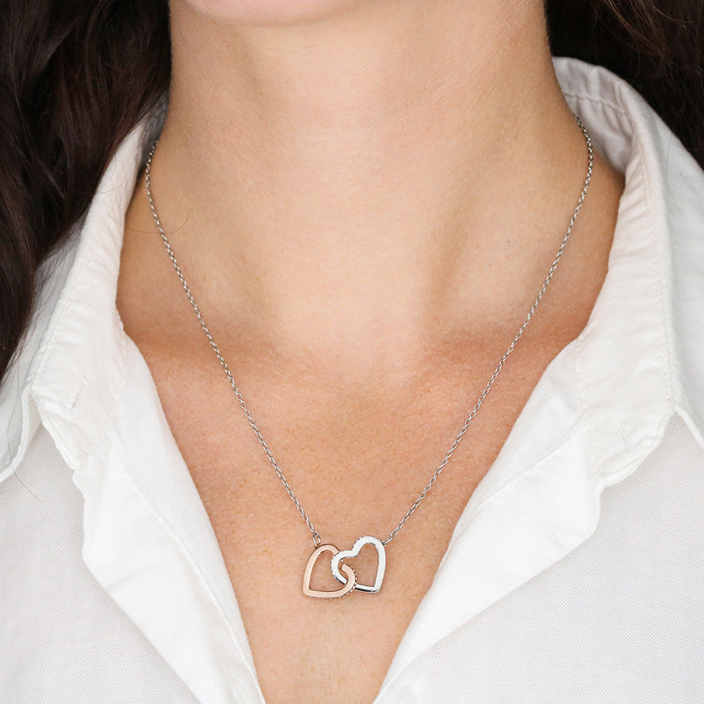 To My Daughter | Interlocking Hearts Necklace | Love Dad | Limited Supply