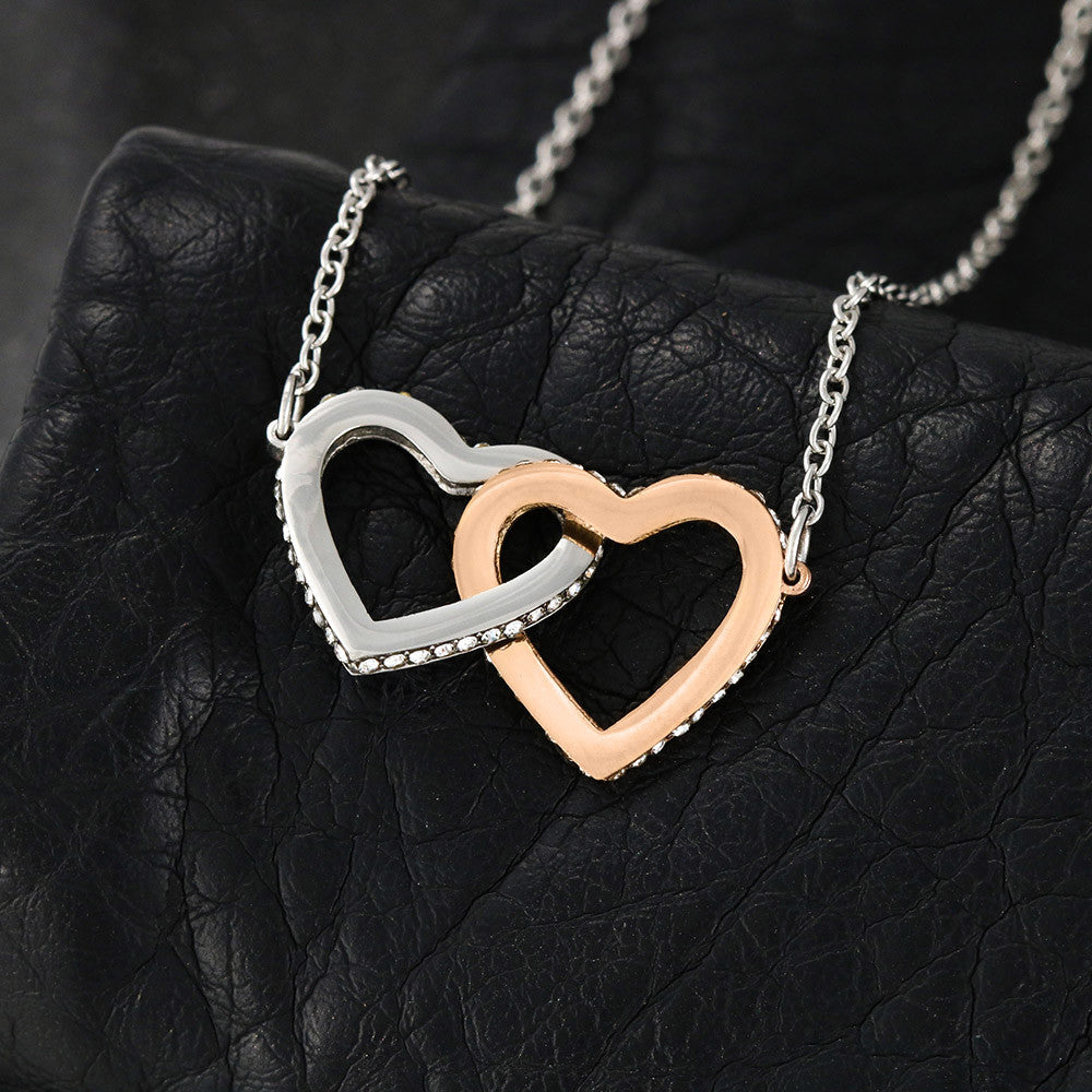 To My Daughter | Interlocking Hearts Necklace | Your Presence In My Life