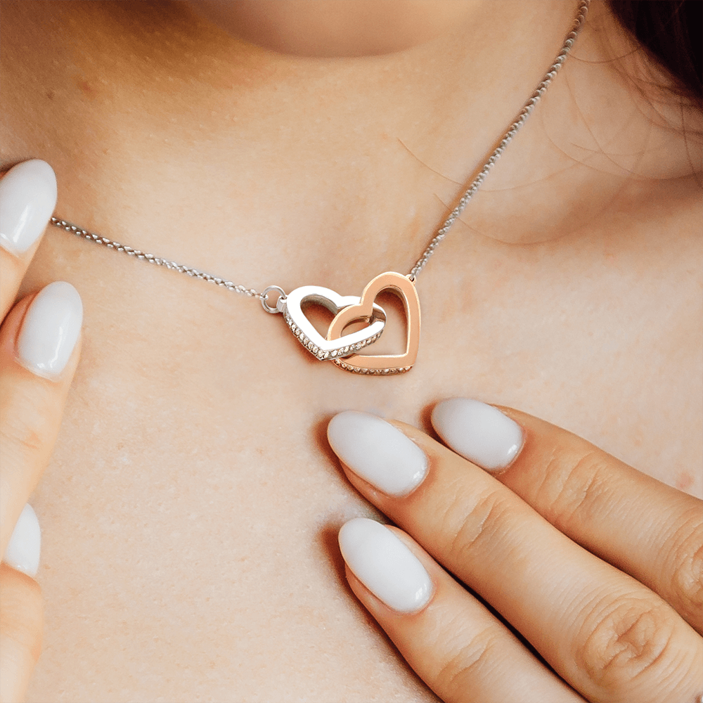 To My Daughter | Interlocking Hearts Necklace | Love Dad | Limited Supply