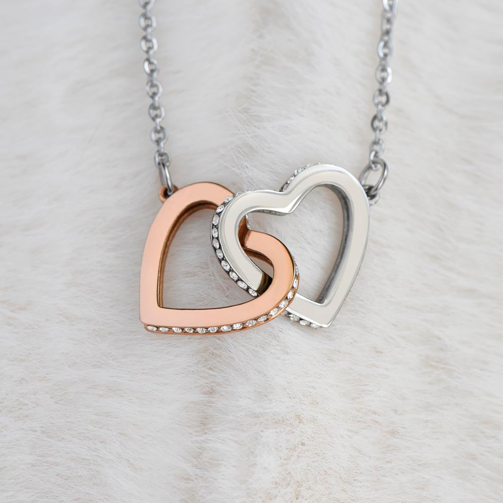 To My Daughter | Interlocking Hearts Necklace | Your Presence In My Life