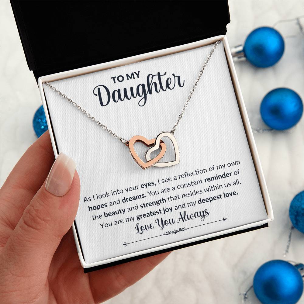 To My Daughter | Interlocking Hearts Necklace | Love You Always