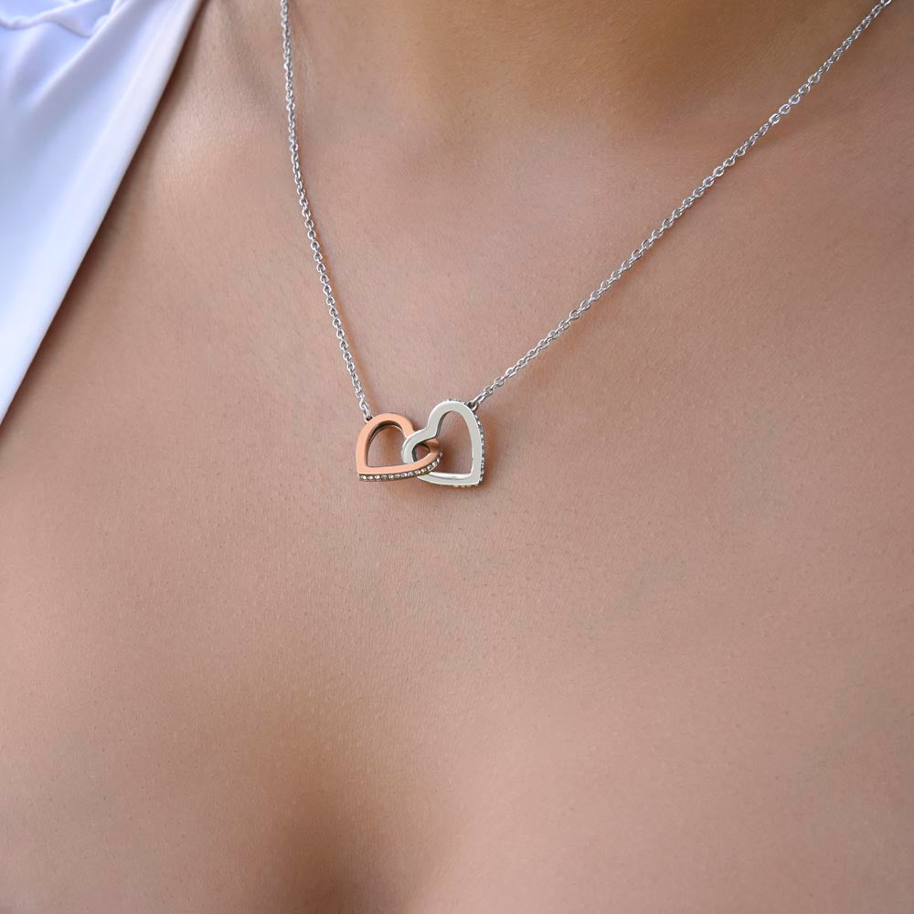 To My Daughter | Interlocking Hearts Necklace | Your Presence In My Life