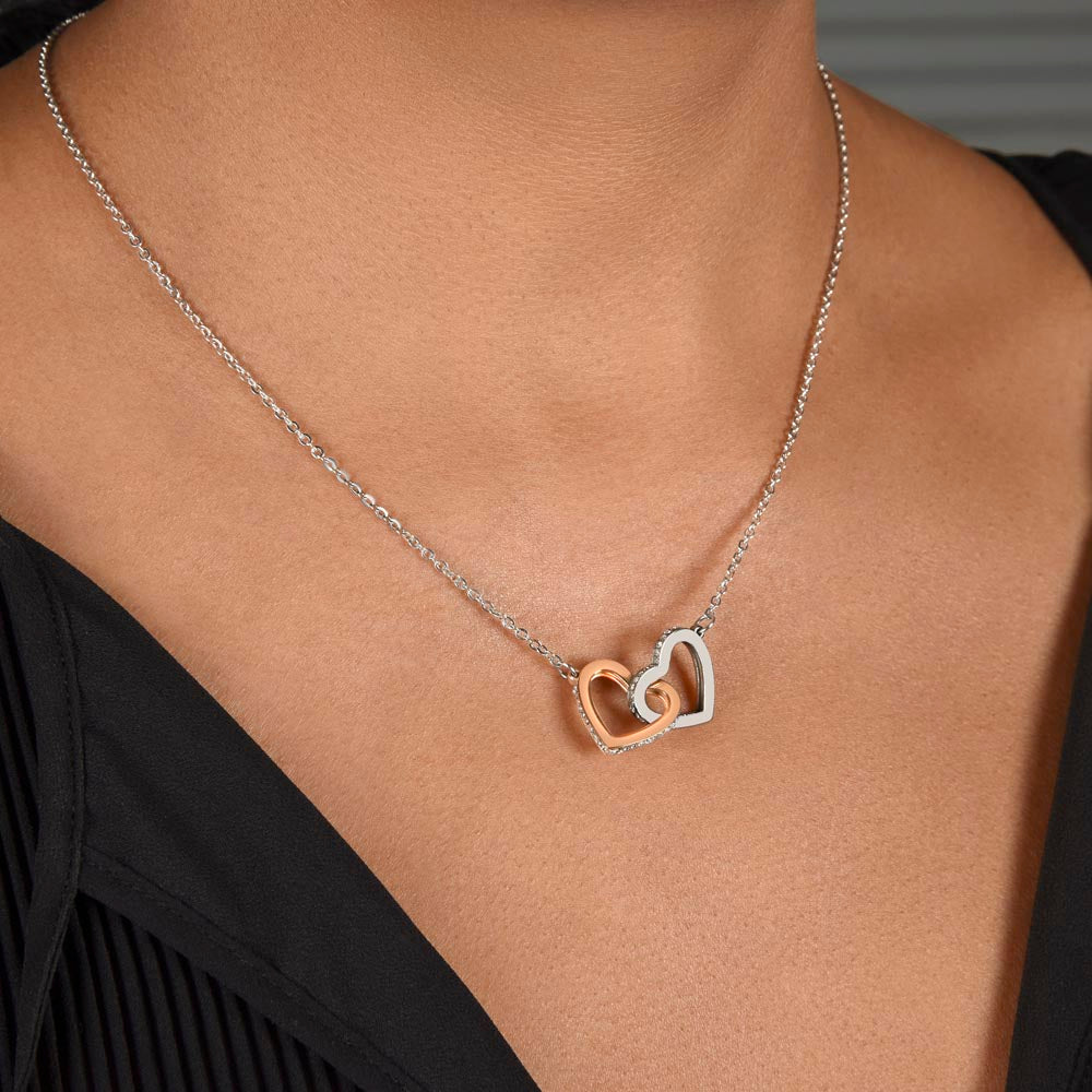 To My Daughter | Interlocking Hearts Necklace | Love Dad | Limited Supply