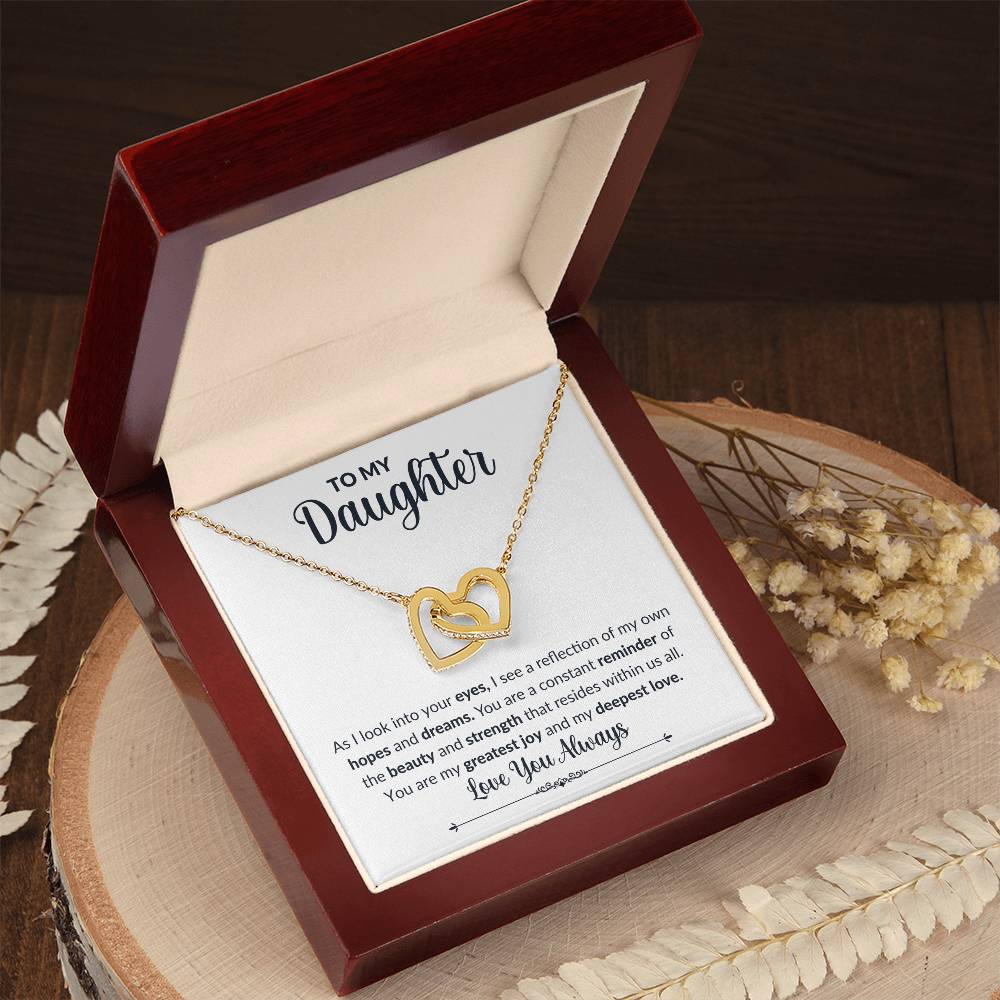 To My Daughter | Interlocking Hearts Necklace | Love You Always