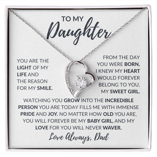 To My Daughter | Forever Love Necklace | Love Always Dad