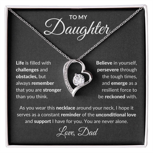 To My Daughter | Forever Love Necklace | Love Dad