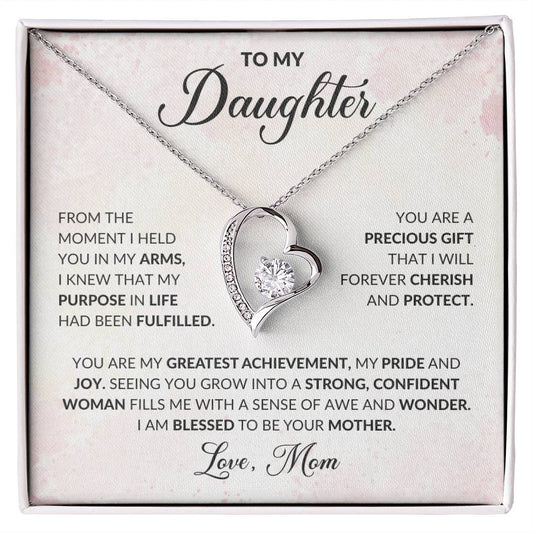 To My Daughter | Forever Love Necklace | Love Mom