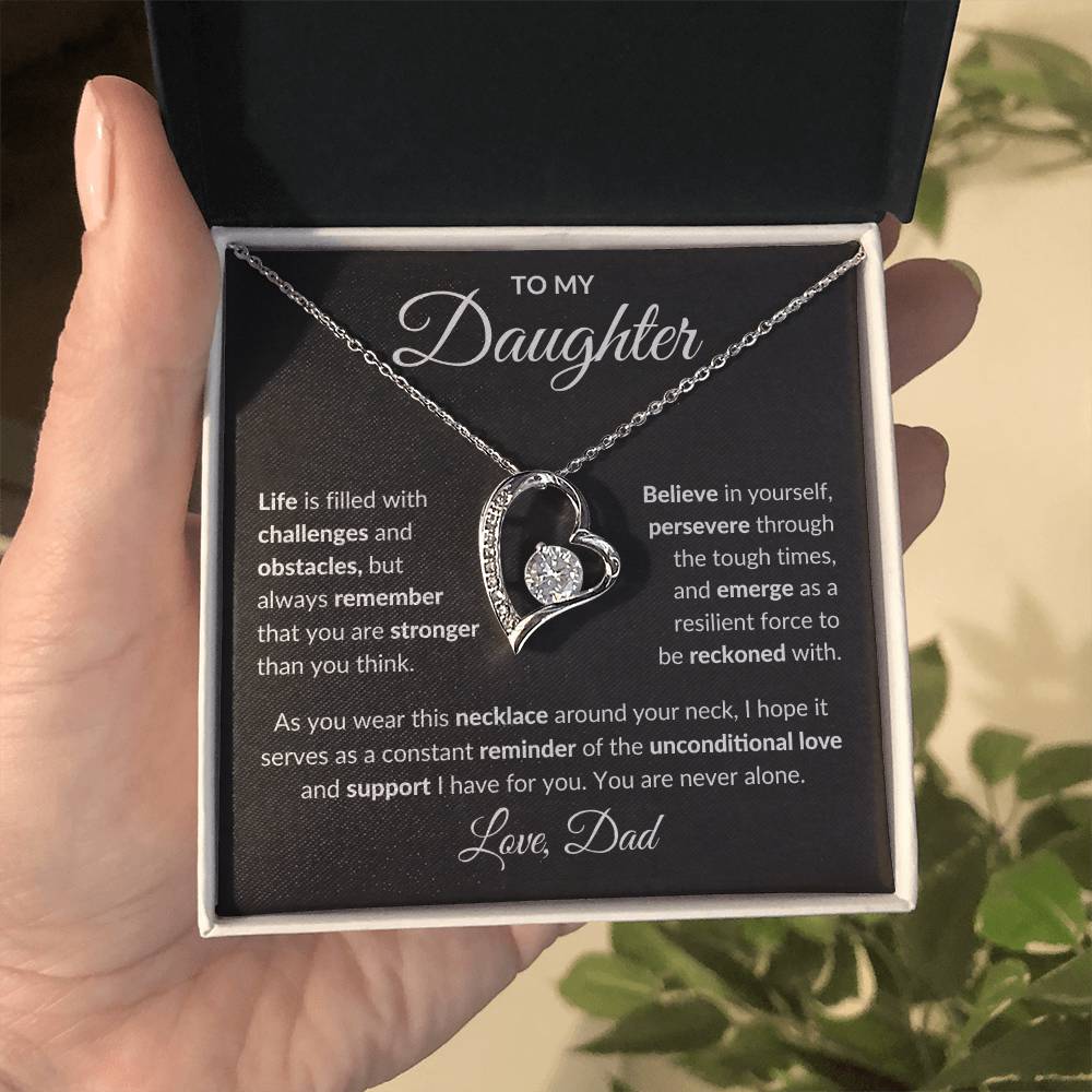 To My Daughter | Forever Love Necklace | Love Dad