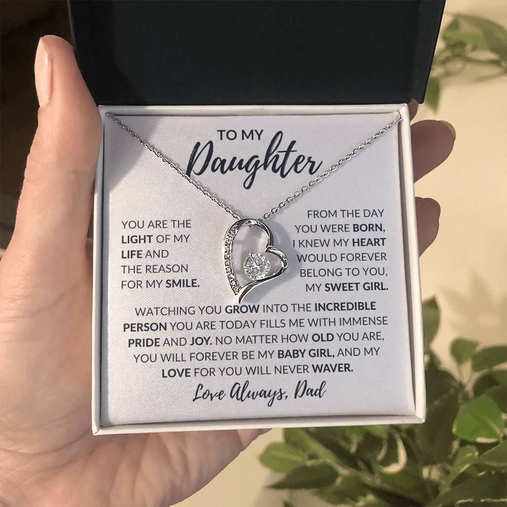 To My Daughter | Forever Love Necklace | Love Always Dad