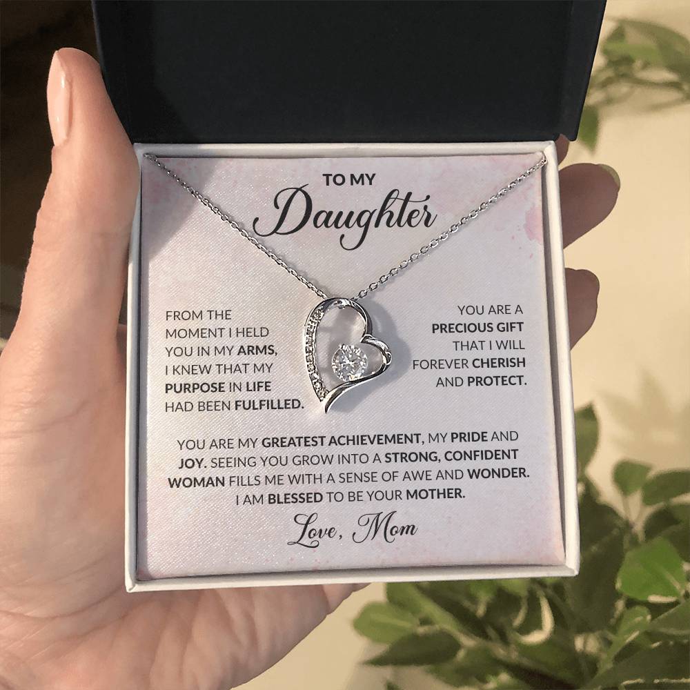 To My Daughter | Forever Love Necklace | Love Mom