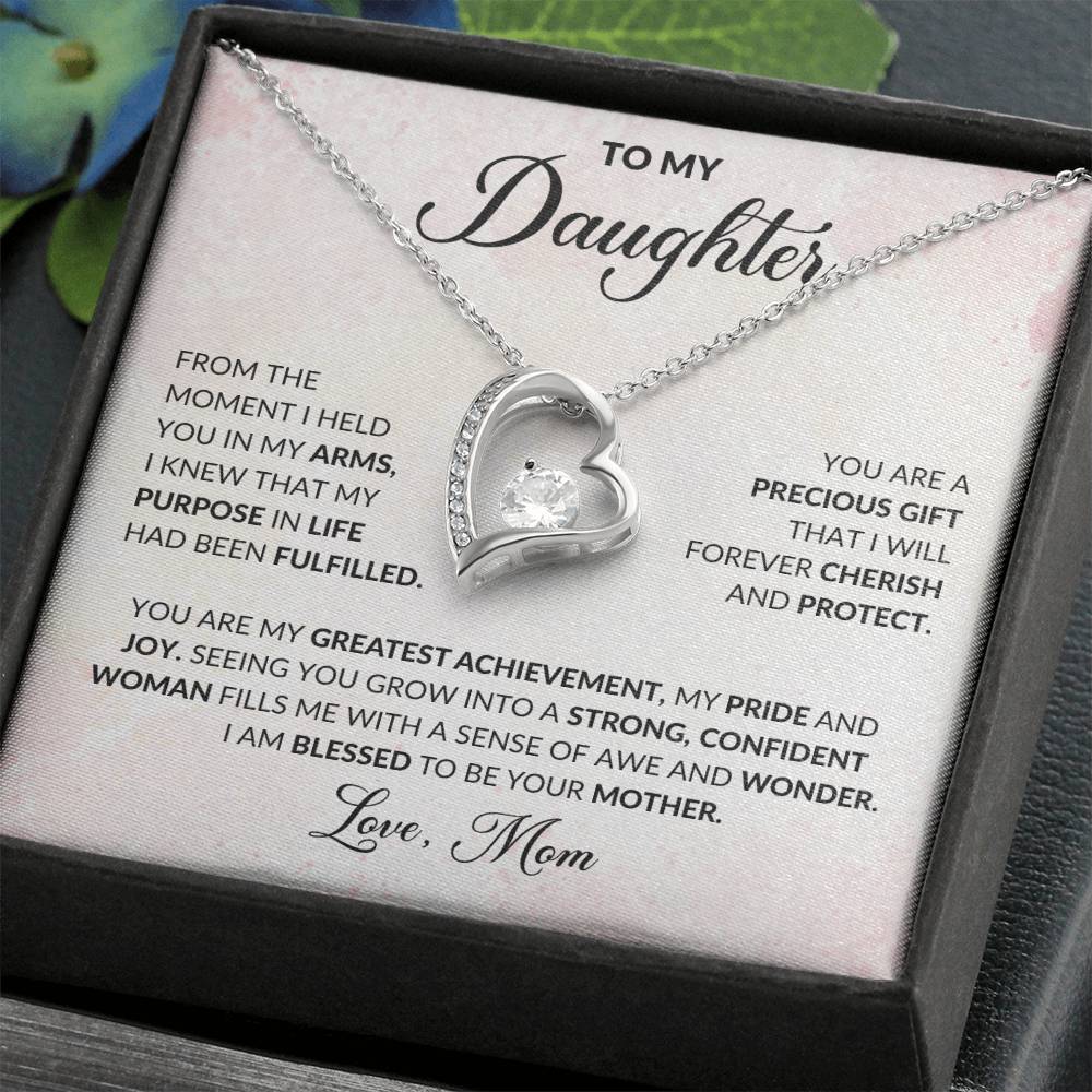 To My Daughter | Forever Love Necklace | Love Mom