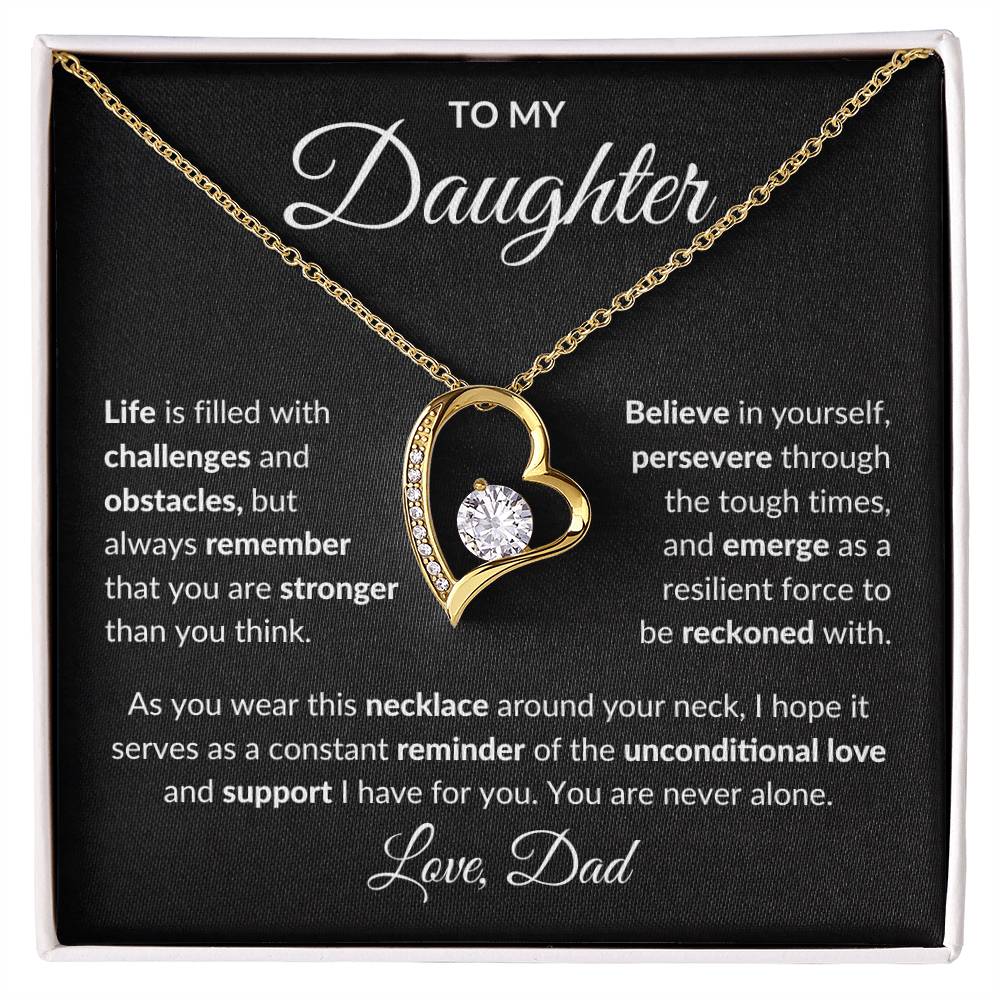 To My Daughter | Forever Love Necklace | Love Dad