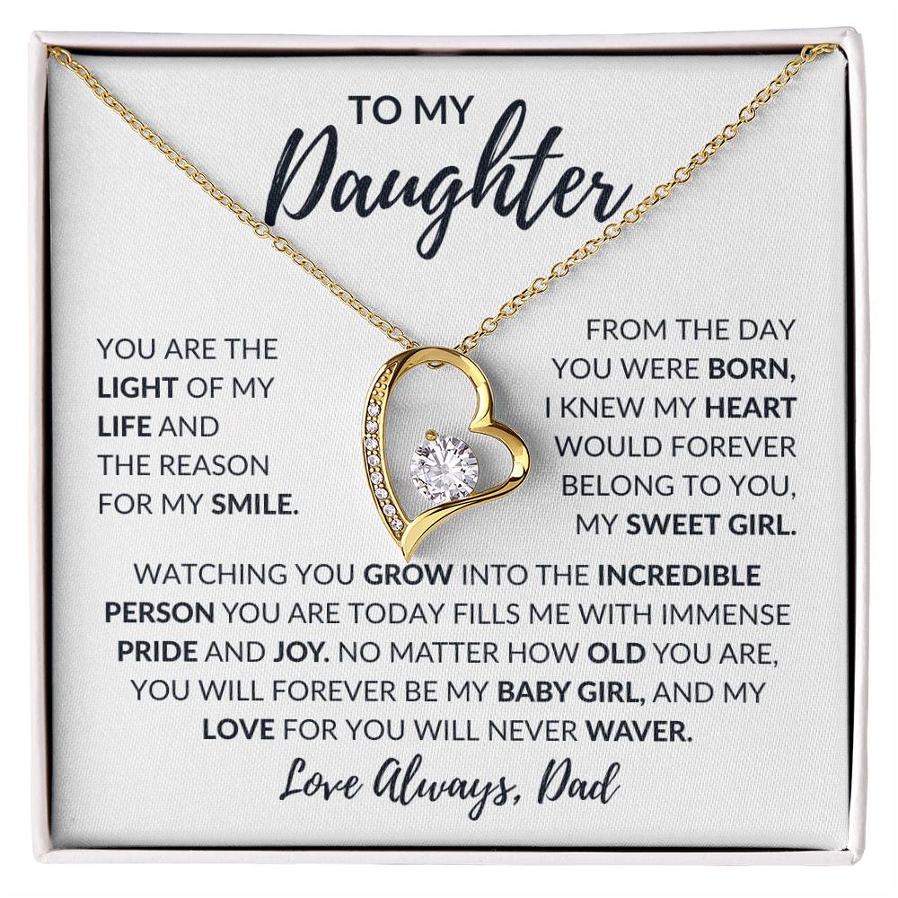 To My Daughter | Forever Love Necklace | Love Always Dad