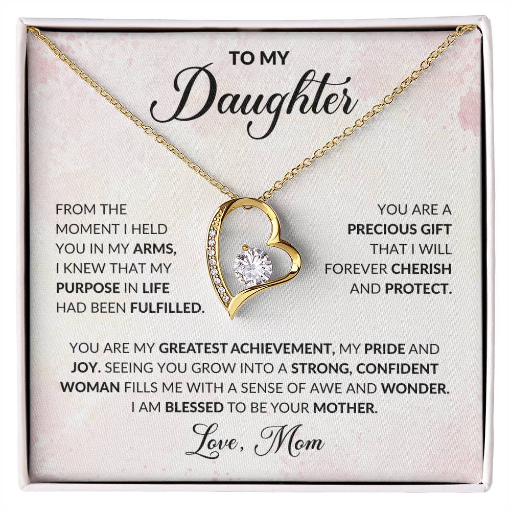 To My Daughter | Forever Love Necklace | Love Mom