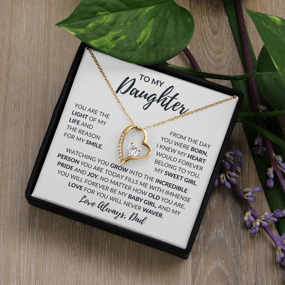 To My Daughter | Forever Love Necklace | Love Always Dad