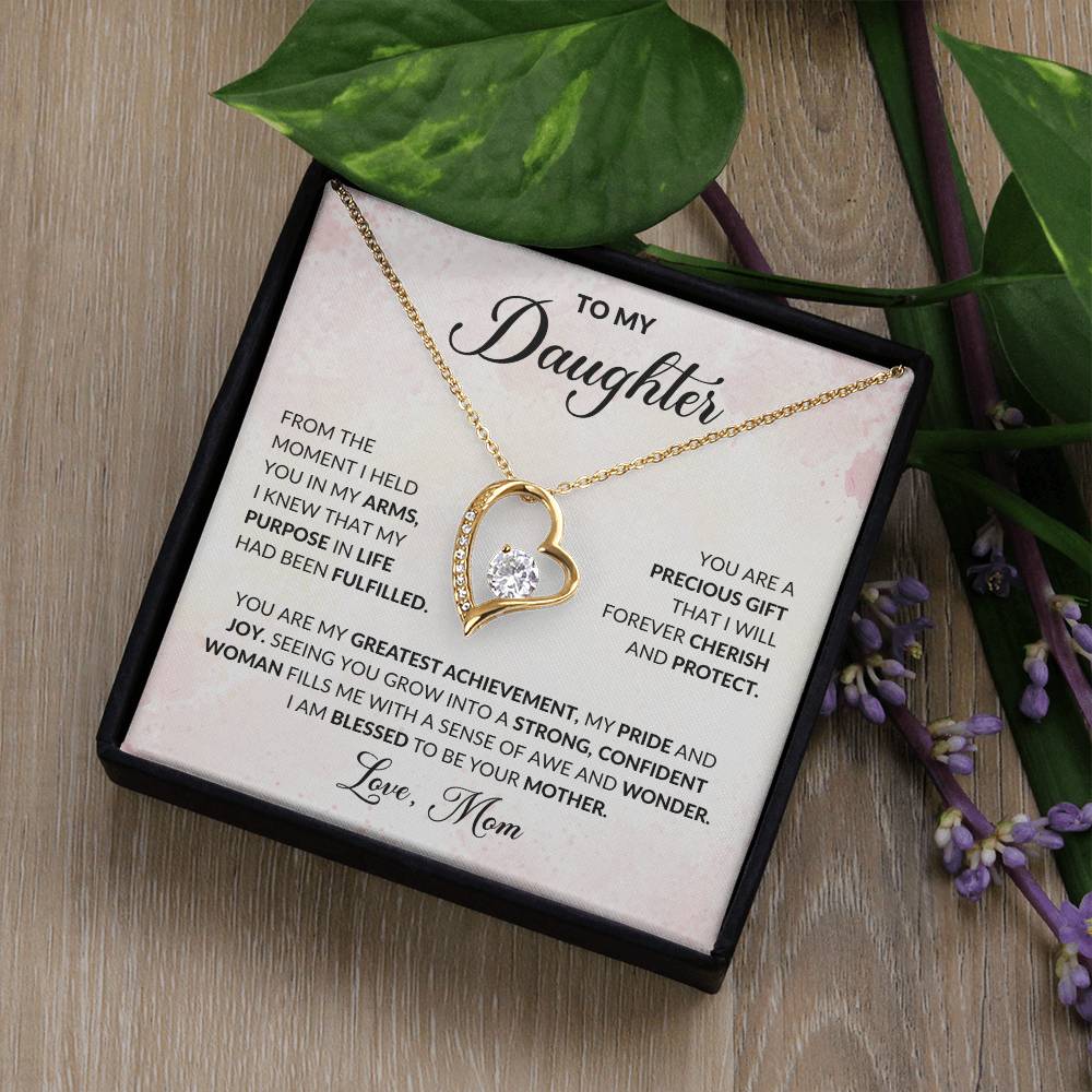 To My Daughter | Forever Love Necklace | Love Mom