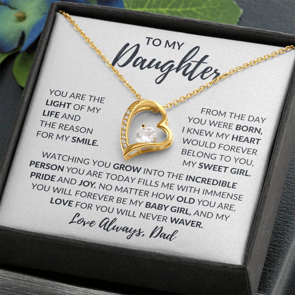 To My Daughter | Forever Love Necklace | Love Always Dad