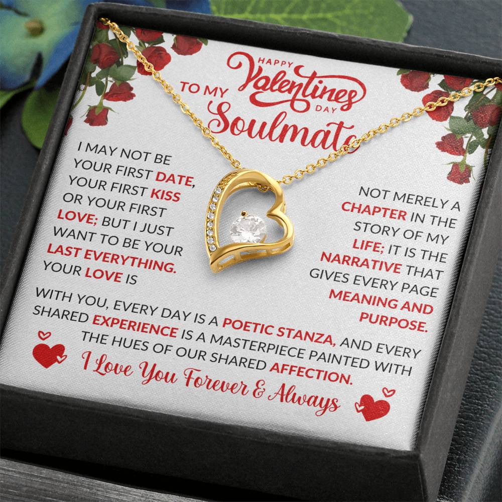 To My Soulmate | Happy Valentines Day | Forever Love Necklace | I Love You  Forever And Always