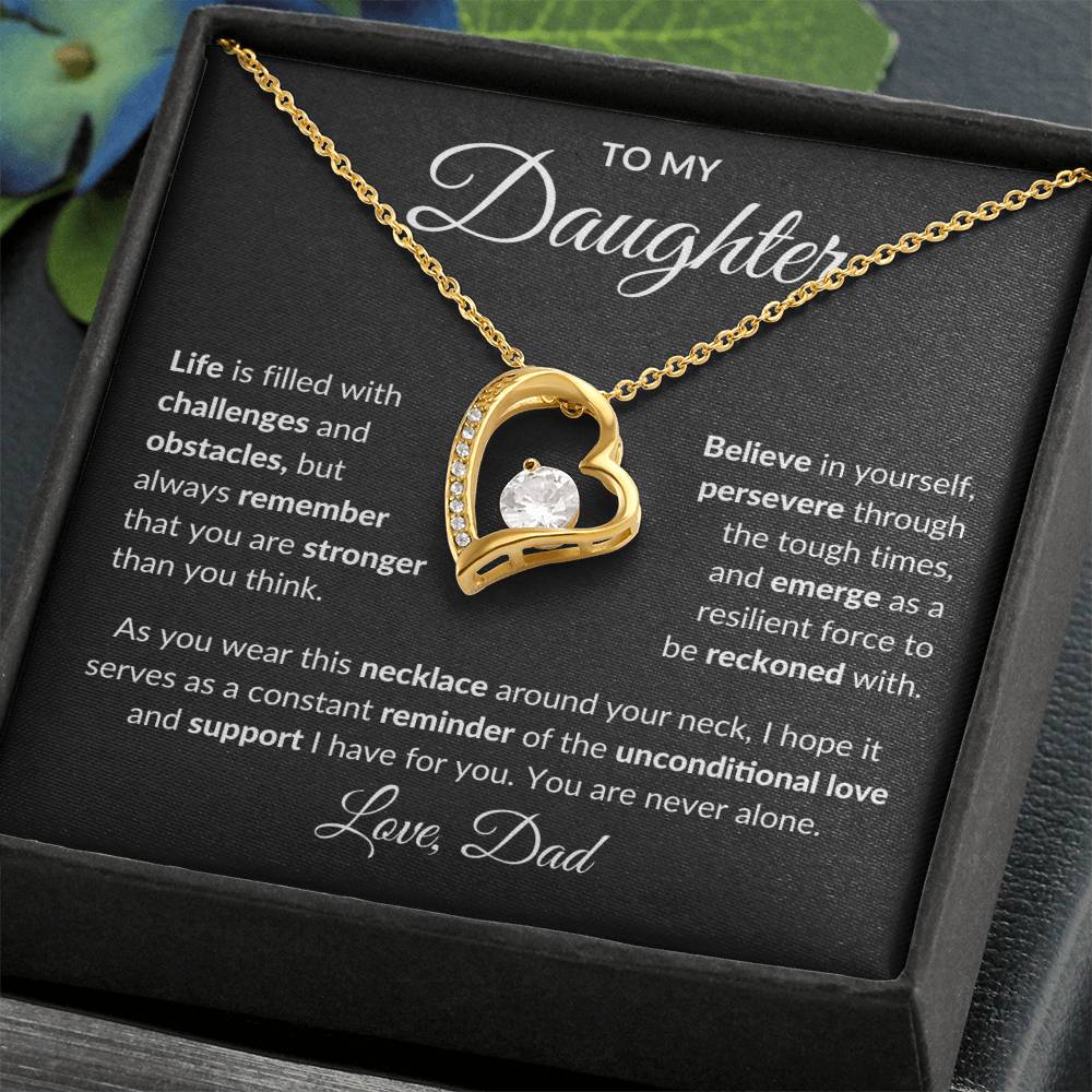 To My Daughter | Forever Love Necklace | Love Dad